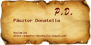 Pásztor Donatella névjegykártya